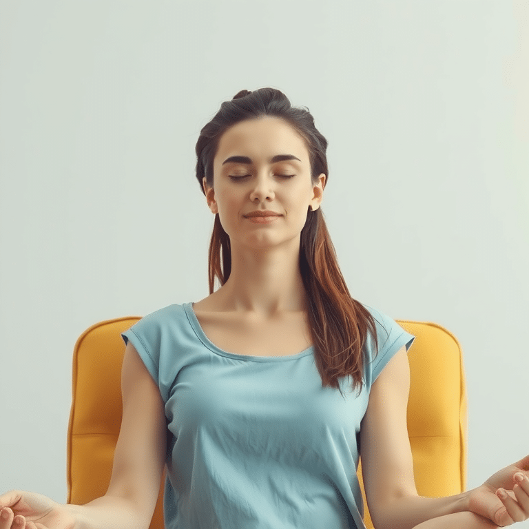 eine_junge_frau_sitzt_entspannt_im_meditationssitz__sie_hat_die_augen_geschlossen_und_ihr_gesichtsausdruck_ist_ruhig_und_friedlich__ihr_haar_bewegt_sich_leicht__als_ob_ein_kühler__sanf_3620914169